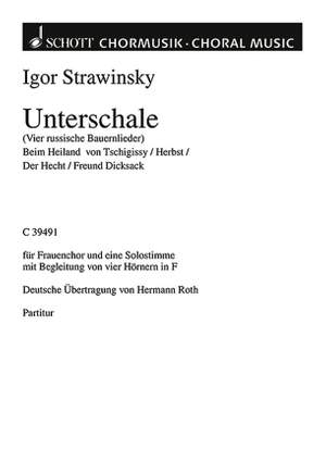 Stravinsky, I: Unterschale