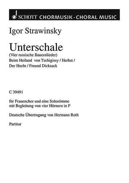 Stravinsky, I: Unterschale