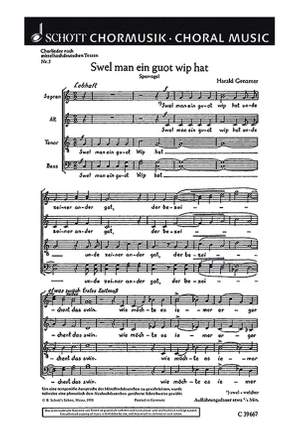 Genzmer, H: Fünf Chorlieder GeWV 17