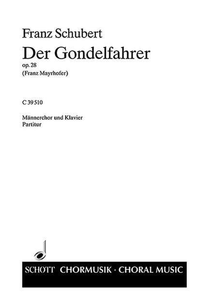 Schubert: Der Gondelfahrer op. 28