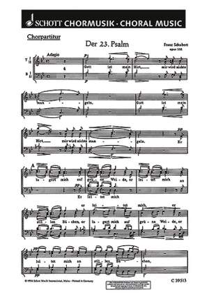 Schubert, F: Der 23. Psalm op. 132