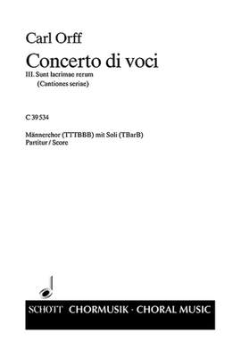 Orff, C: Concerto di voci