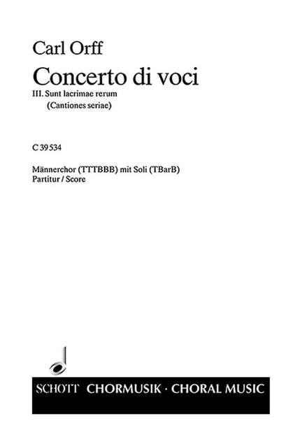 Orff, C: Concerto di voci