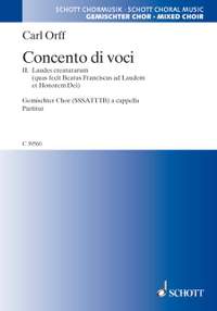 Orff, C: Concento di voci