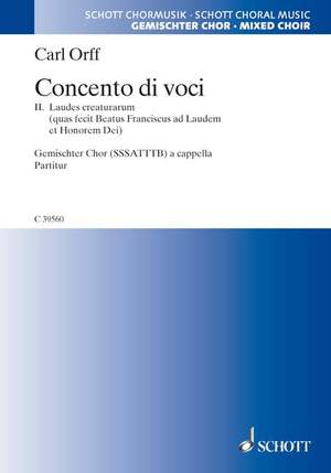 Orff, C: Concento di voci