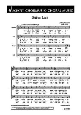 Dowland, J: Süßes Lieb
