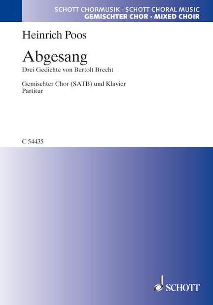 Poos, H: Abgesang