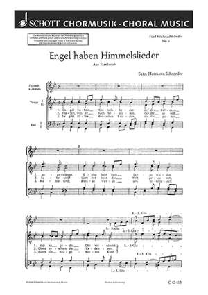 Schroeder, H: Fünf Weihnachtslieder