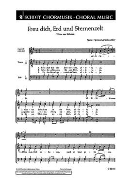 Schroeder, H: Fünf Weihnachtslieder