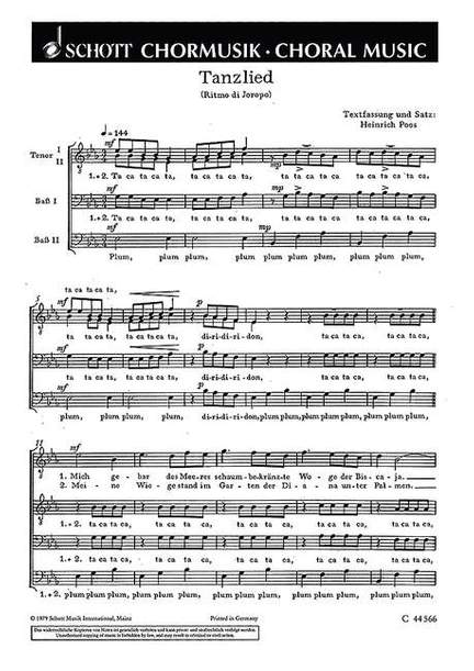 Poos, H: Tanzlied