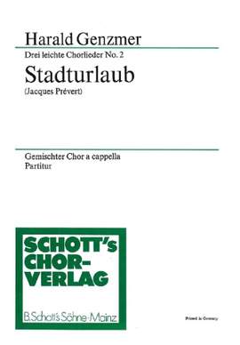 Genzmer, H: Drei leichte Chorlieder GeWV 20