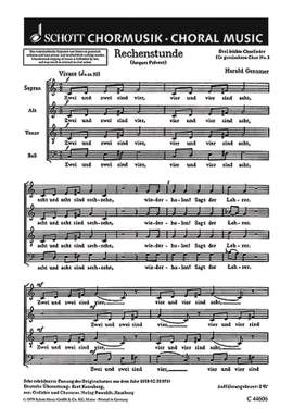 Genzmer, H: Drei leichte Chorlieder GeWV 20