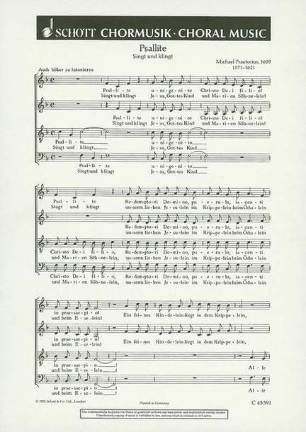 Praetorius, M: Psallite