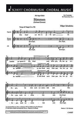 Schallehn, H: Drei Tanzlieder