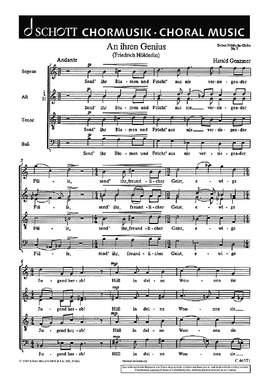 Genzmer, H: Sieben Hölderlin-Chöre GeWV 40