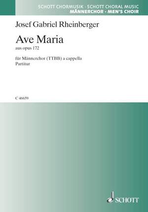 Rheinberger, J G: Ave Maria op. 172