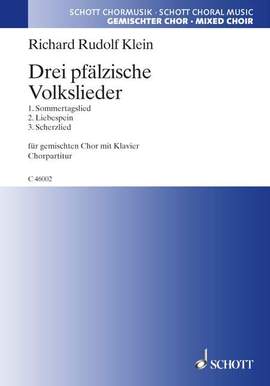 Klein, R R: Drei pfälzische Volkslieder