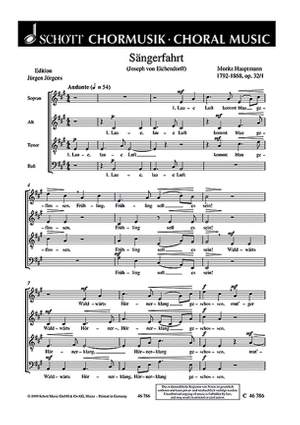 Hauptmann, M: Sechs Chorlieder op. 32