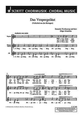 Schallehn, H: Das Vespergeläut - Les cloches des vêpres