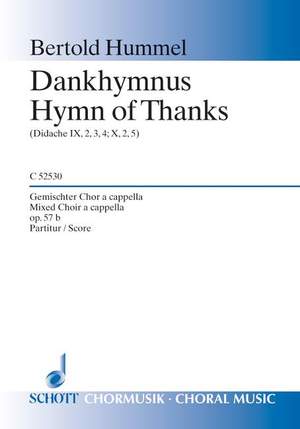Hummel, B: Hymn of Thanks op. 57b