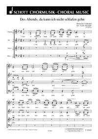 Heidloff, G: Des Abends, da kann ich nicht schlafen gehn