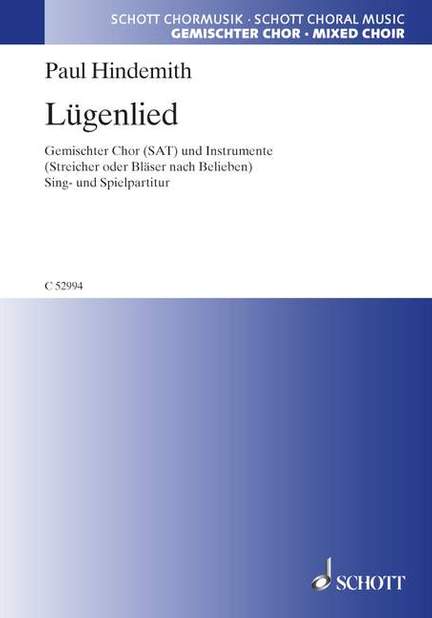 Hindemith, P: Lugenlied