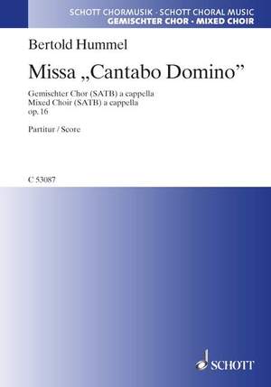 Hummel, B: Missa "Cantabo Domino" op. 16