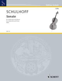 Schulhoff, E: Cello Sonata