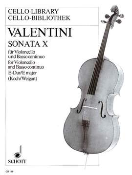Valentini, G: Sonata X E Major E major