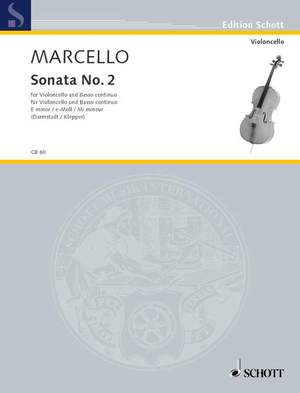Marcello, B: Sonata II E Minor