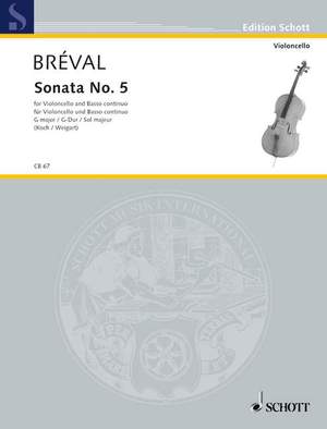Bréval, J B: Sonata No. 5 G Major