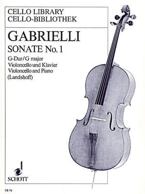Gabrielli, D: Sonata No. 1 G Major