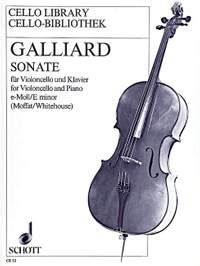 Galliard, J E: Sonata E Minor