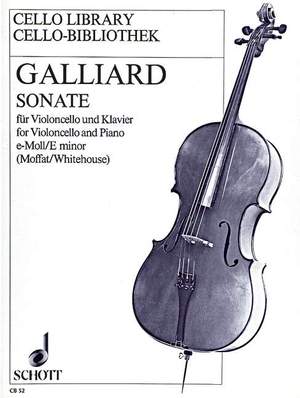 Galliard, J E: Sonata E Minor