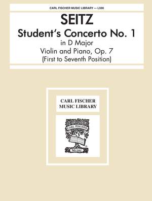 Friedrich Seitz: Student's Concerto No. 1, Opus 7 in D Major