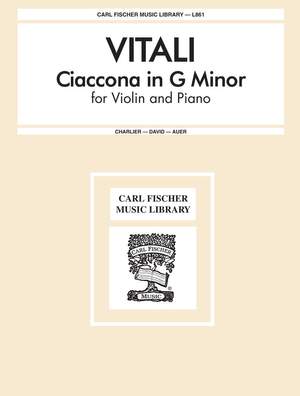 Tomaso Antonio Vitali: Ciaccona In G Minor