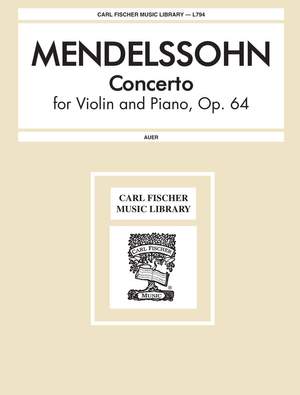 Mendelssohn: Violinkonzert e-Moll op. 64