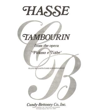 Johann Adolf Hasse: Tambourin