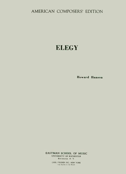 Howard Hanson: Elegy