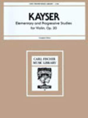 Kayser: 36 Studies Op.20