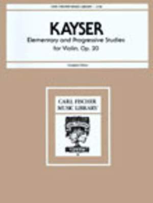 Kayser: 36 Studies Op.20