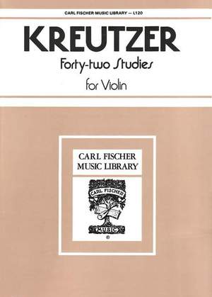 Kreutzer: 42 Studies (ed. E.Singer)
