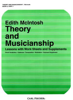 McIntosh, E: Theory and Musicianship, Book 2, Part 1: