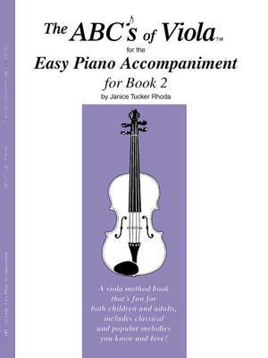 Rhoda: The ABCs of Viola Easy Piano Accompaniment for Book 2