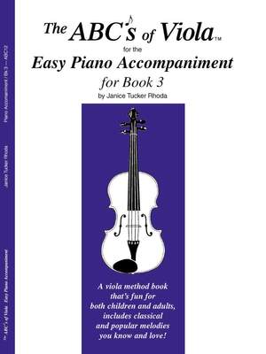 Rhoda: The ABCs Of Viola Easy Piano Accompaniment for Book 1