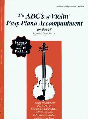 Rhoda: The ABCs Of Violin Easy Piano Accompaniment for Book 5