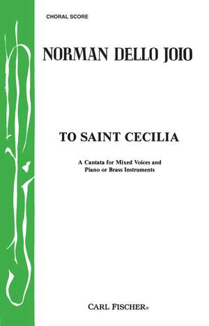Norman Dello Joio: To Saint Cecilia - Choral Score