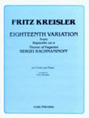 Rachmaninoff, S: Variation 18th (kreisler)