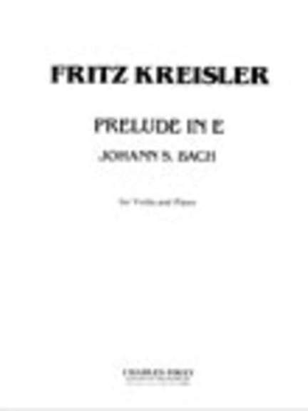 Bach, J S: Prelude in E E major