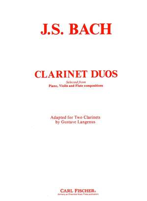 Johann Sebastian Bach: Clarinet Duos